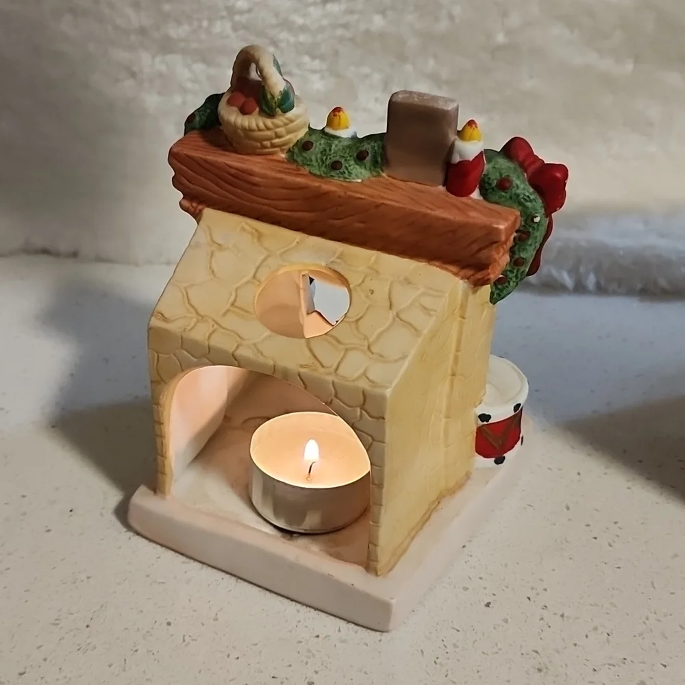 Vintage Porcelain Fireplace Candle holder - Picture 10 of 16